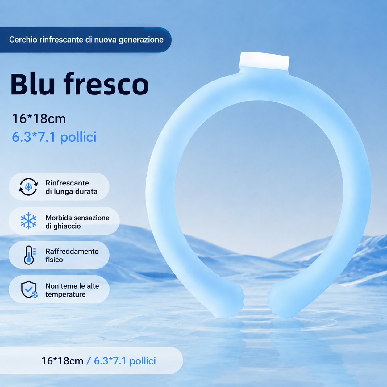 Anello refrigerante in confezione