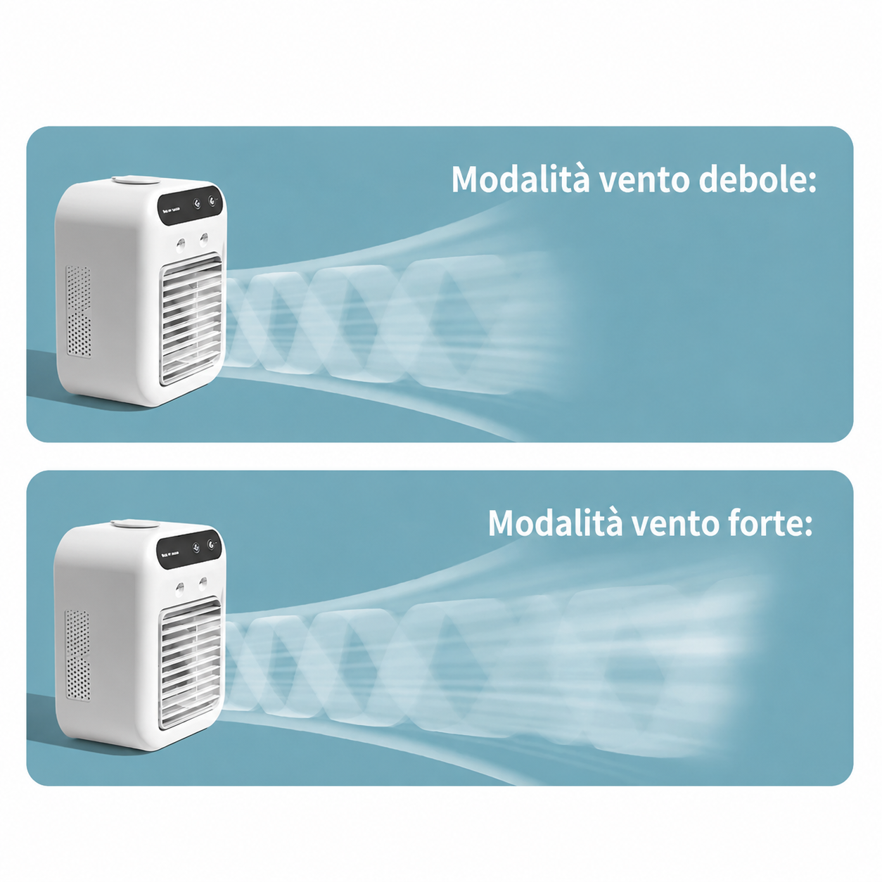 Ventilatore Condizionatore da Tavolo con Umidificatore