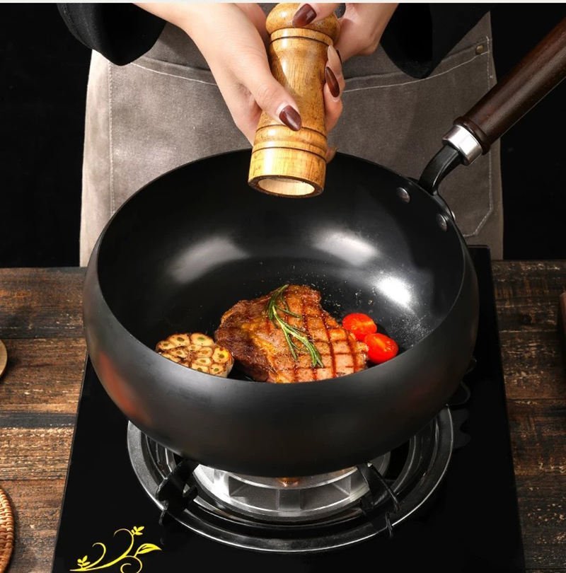 COOKVAULT – Padella in ghisa pesante con coperchio