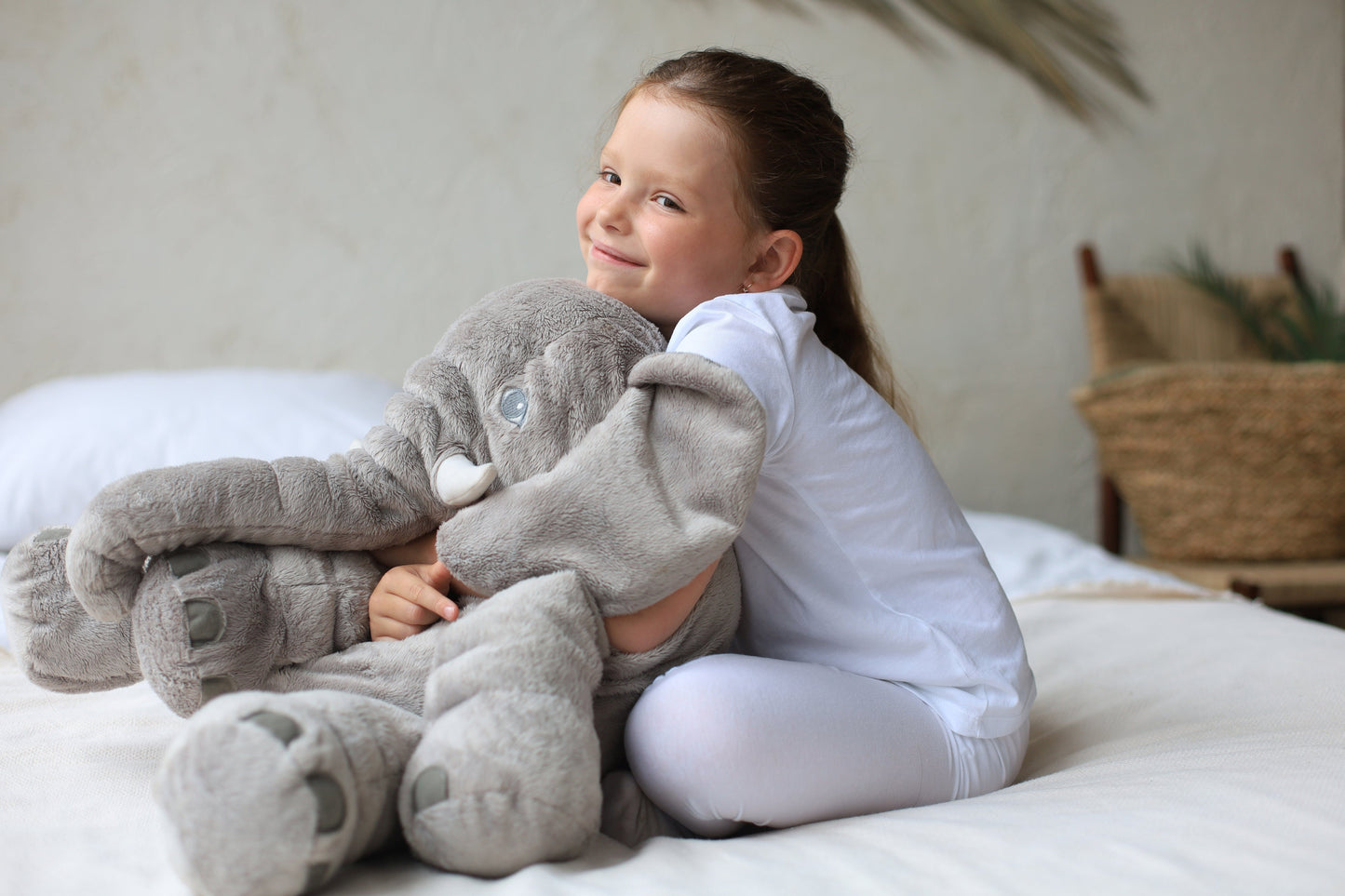 Cuscino Peluche PlushElephant™ – Comfort Morbido & Compagno di Sonnellino per Bambini