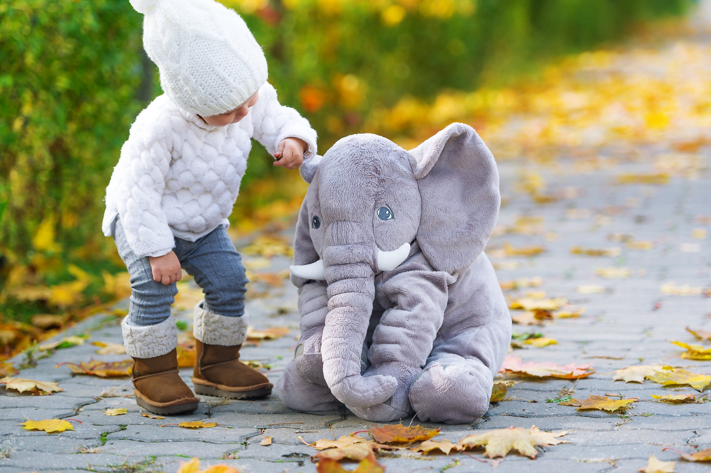 Cuscino Peluche PlushElephant™ – Comfort Morbido & Compagno di Sonnellino per Bambini