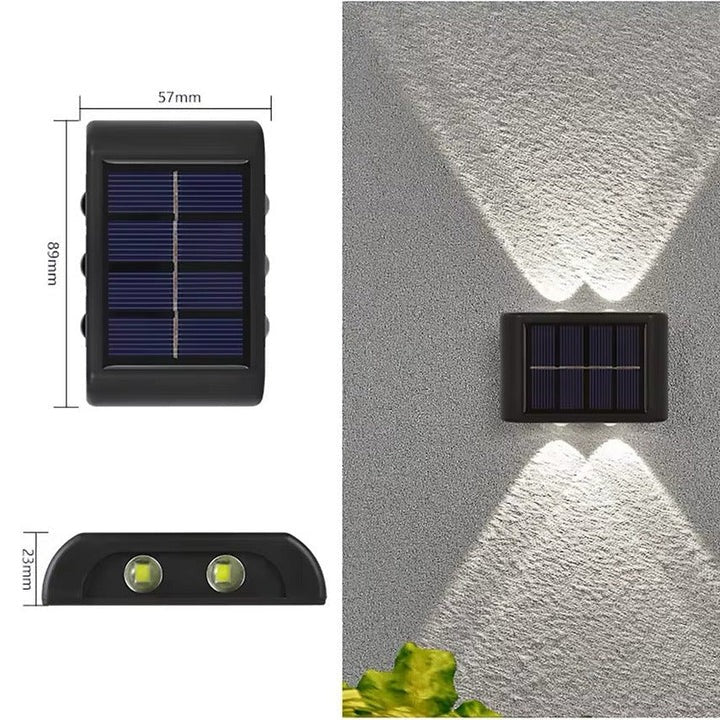 Lampada solare LED da parete per esterni ad alta efficienza energetica