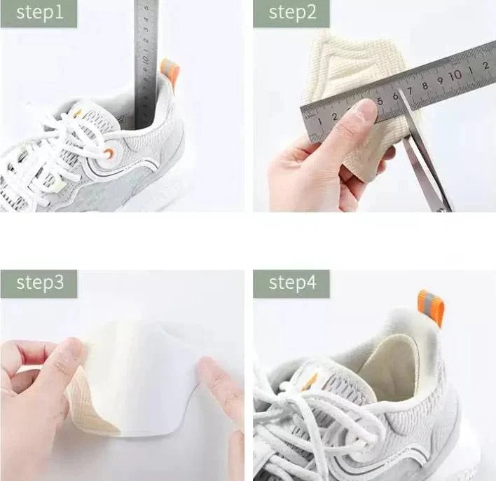 Inserti per tallone in silicone imbottiti per supporto e comfort
