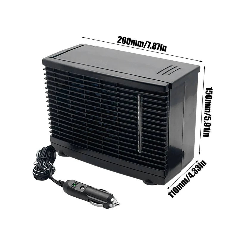 Raffreddatore d'aria portatile per auto a 12 V con serbatoio d'acqua fredda e funzionamento silenzioso a basso consumo