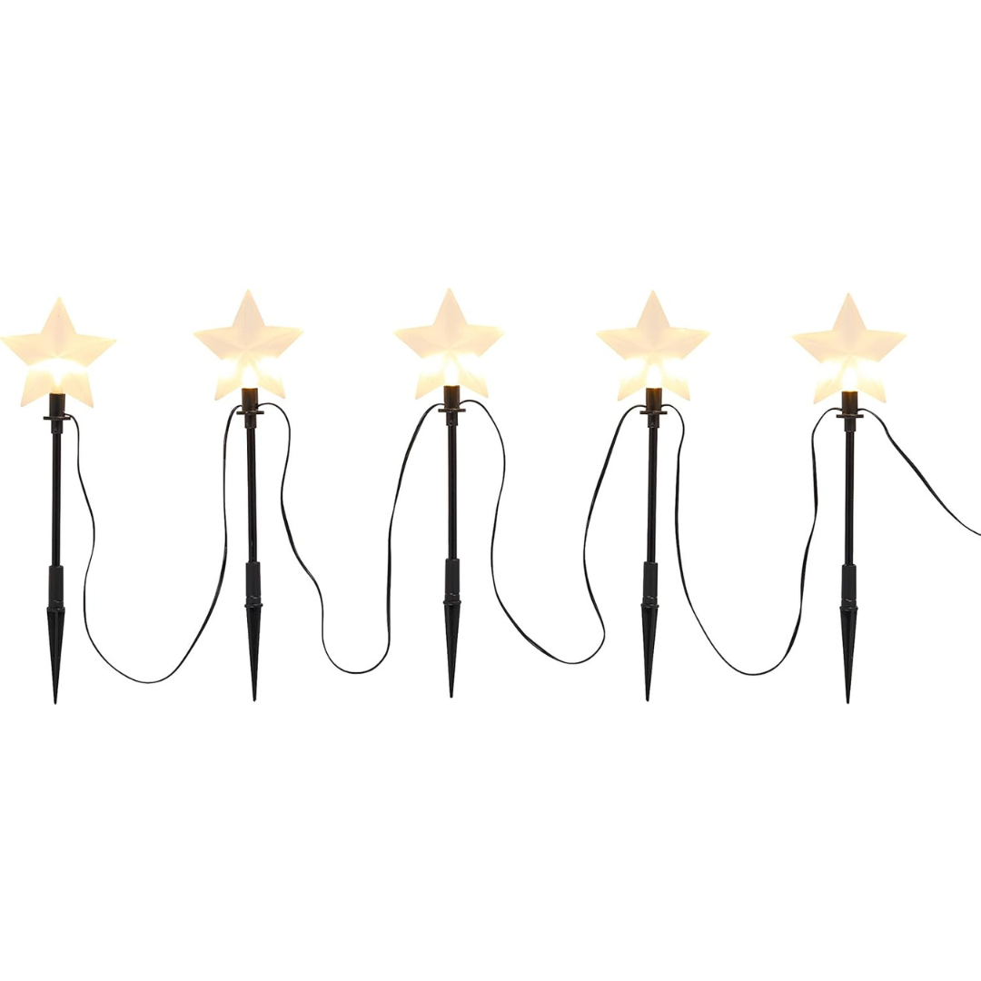 Luci stellate per giardino – Decorazioni natalizie LED per esterni con timer