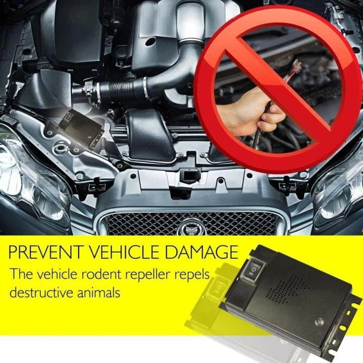 Dispositivo Antiroditori a Ultrasuoni per Veicolo 12V da Installare nel Motore