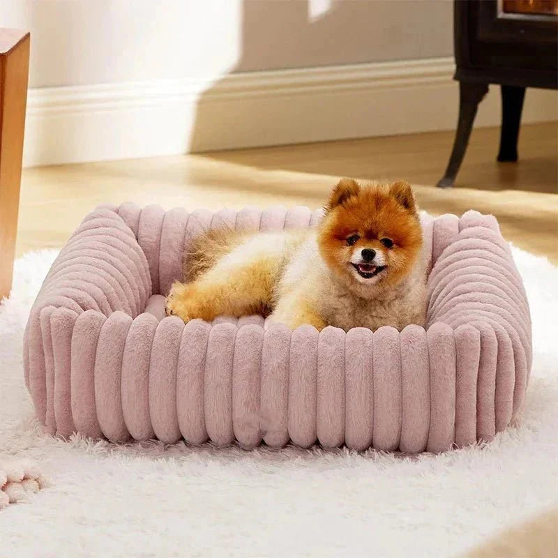 Letto rettangolare in velluto per cani - Rassivo™
