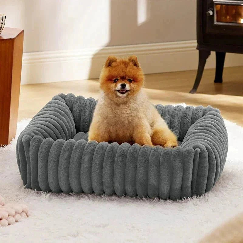 Letto rettangolare in velluto per cani - Rassivo™