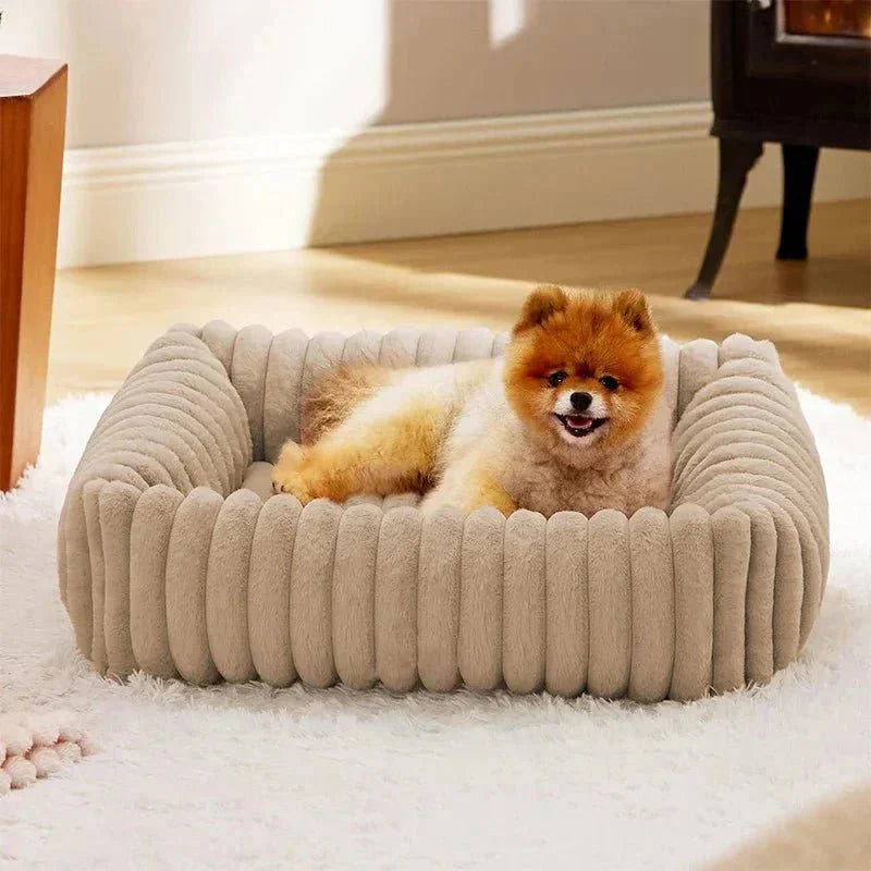 Letto rettangolare in velluto per cani - Rassivo™