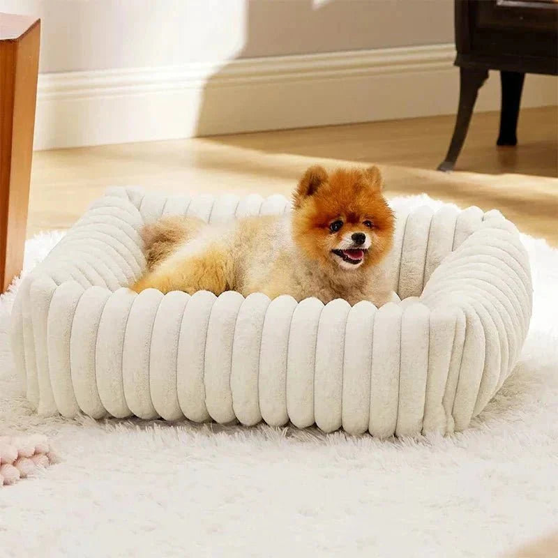 Letto rettangolare in velluto per cani - Rassivo™