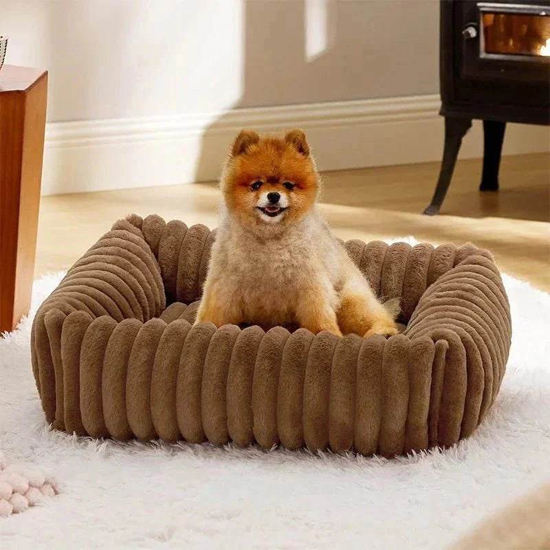 Letto rettangolare in velluto per cani - Rassivo™