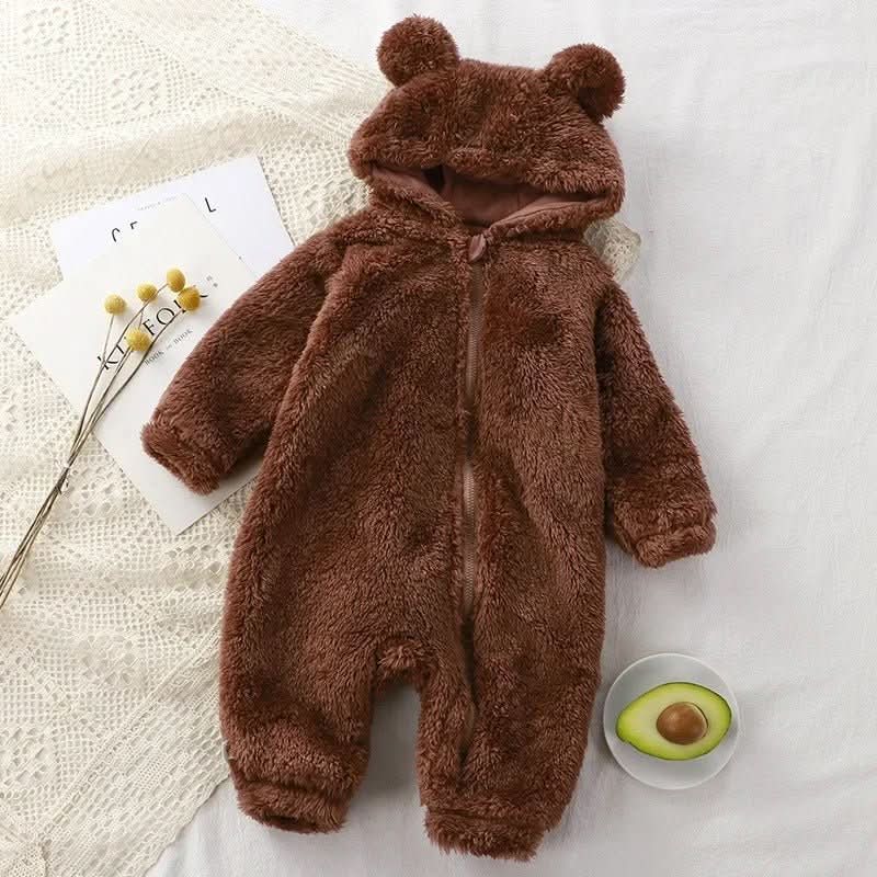 CozyCub Tutina in Flanella - Romper invernale morbido per neonati