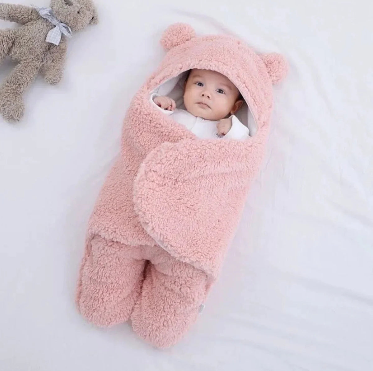 Sacco Nanna Neonato Rassivo™ - Coperta in Pile Orsetto Invernale
