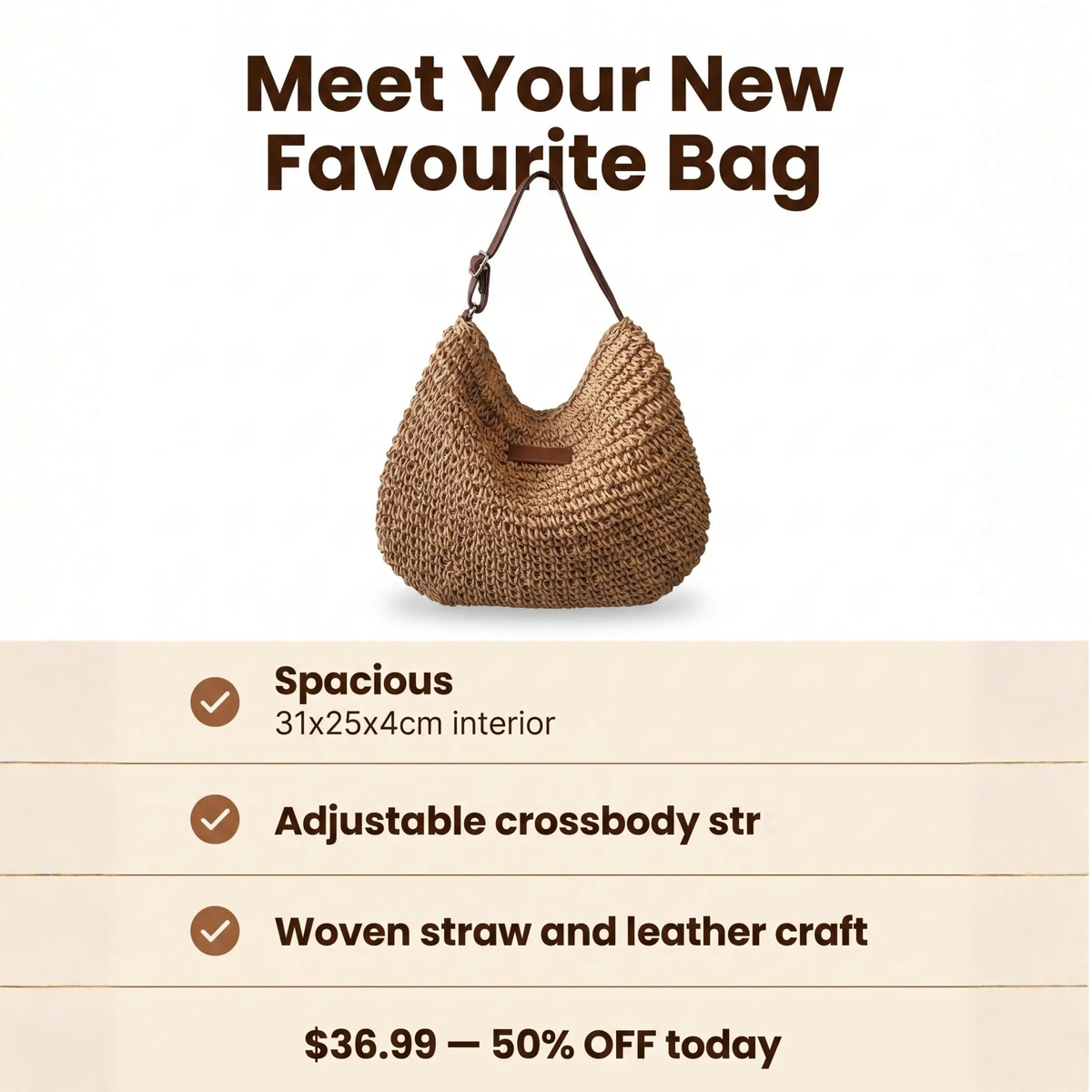 Borsa a spalla boho capiente