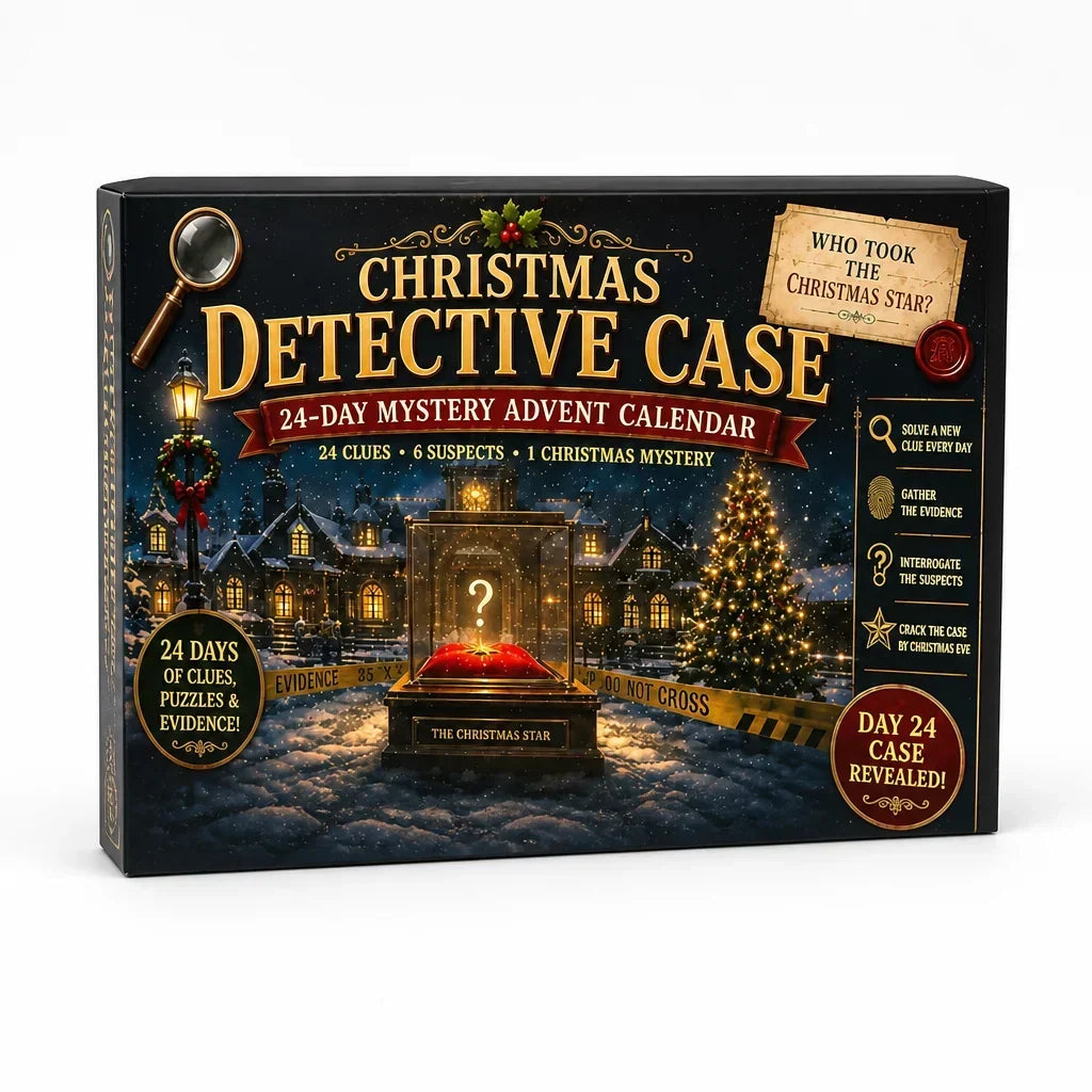 Calendario dell'avvento con enigmi escape room da 24 giorni (6 temi)