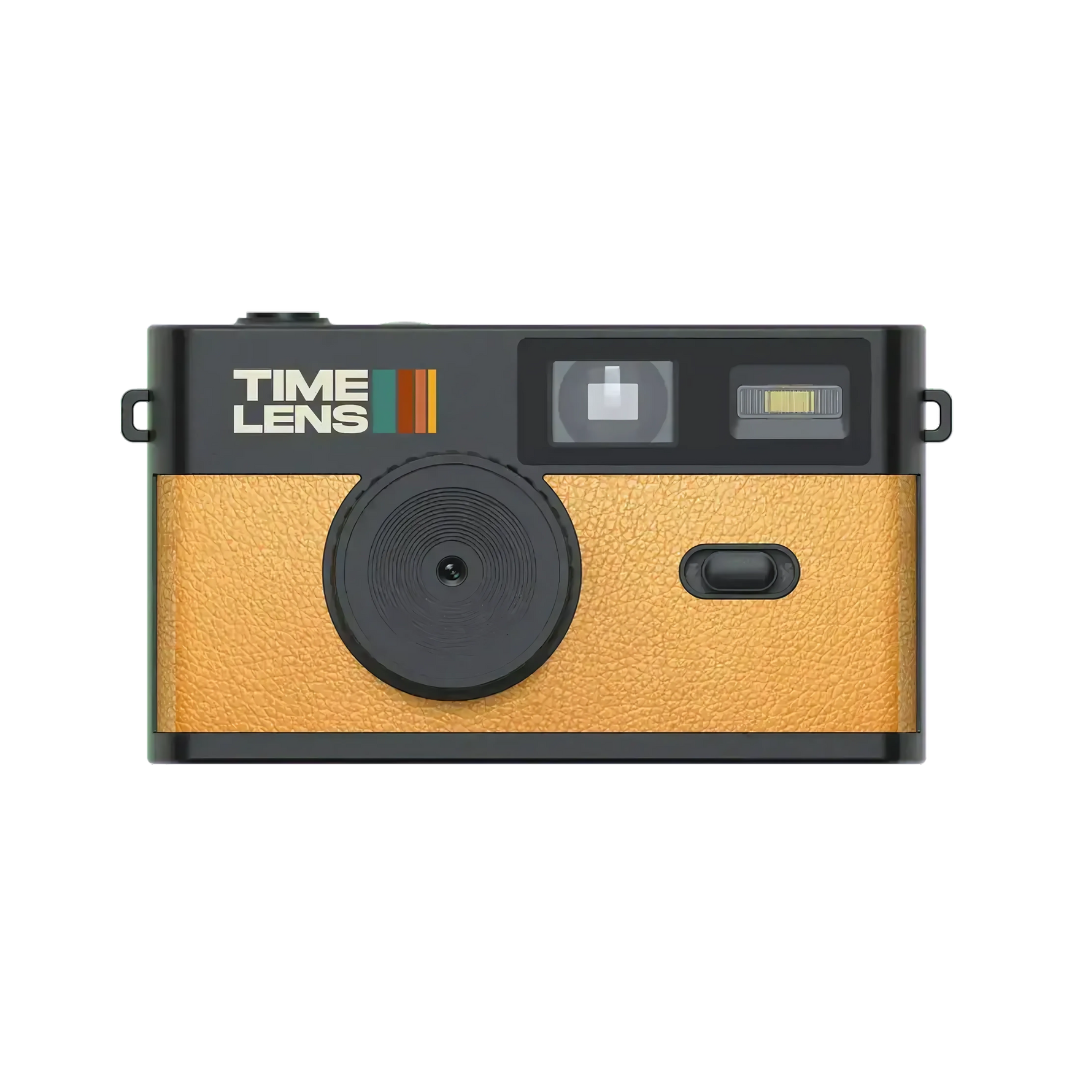 Fotocamera digitale retrò con filtri vintage integrati e flash, ricaricabile USB-C, slot per scheda SD incluso