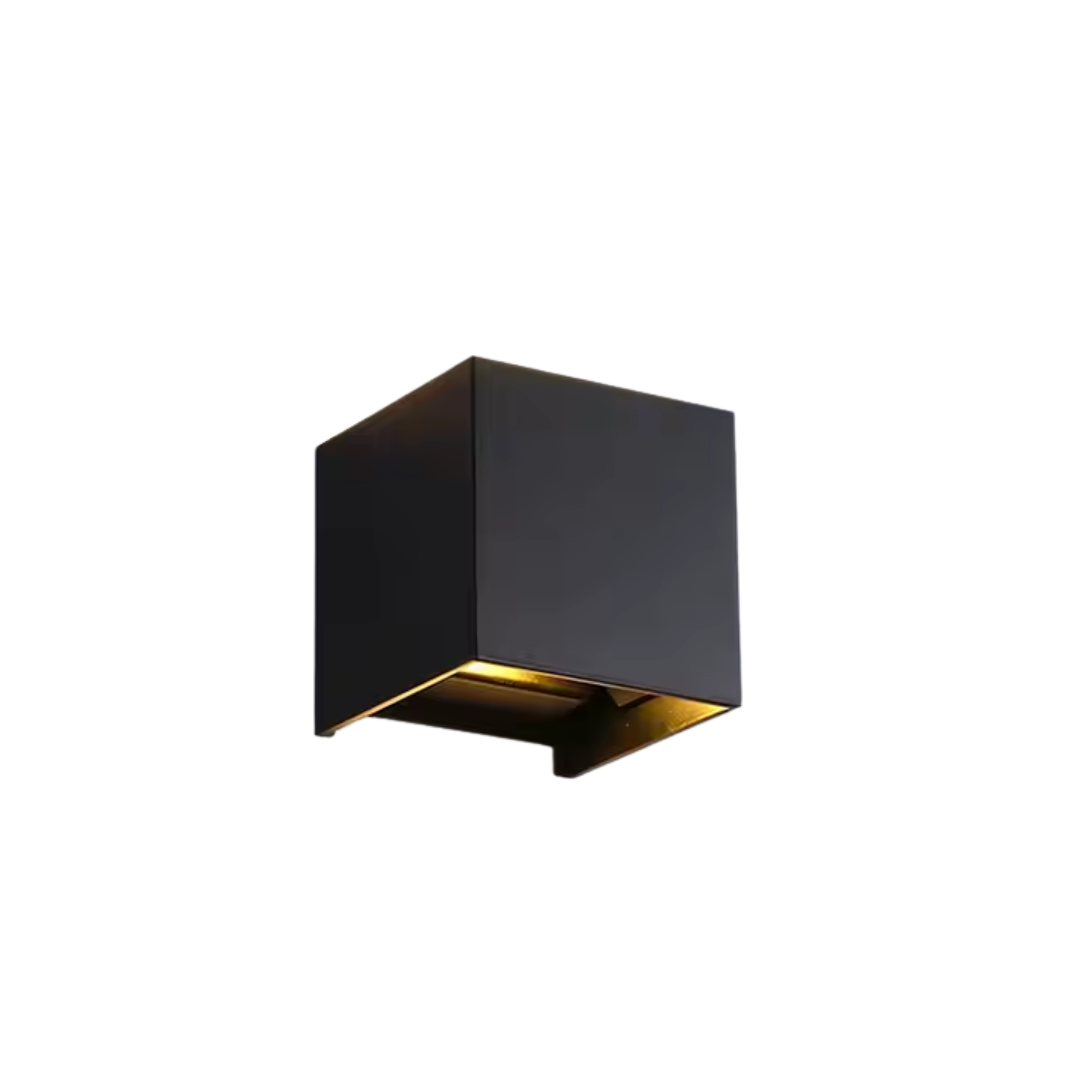 Lampada da parete ricaricabile Luxe | Luce con sensore quadrata | Alluminio 10 × 10 cm