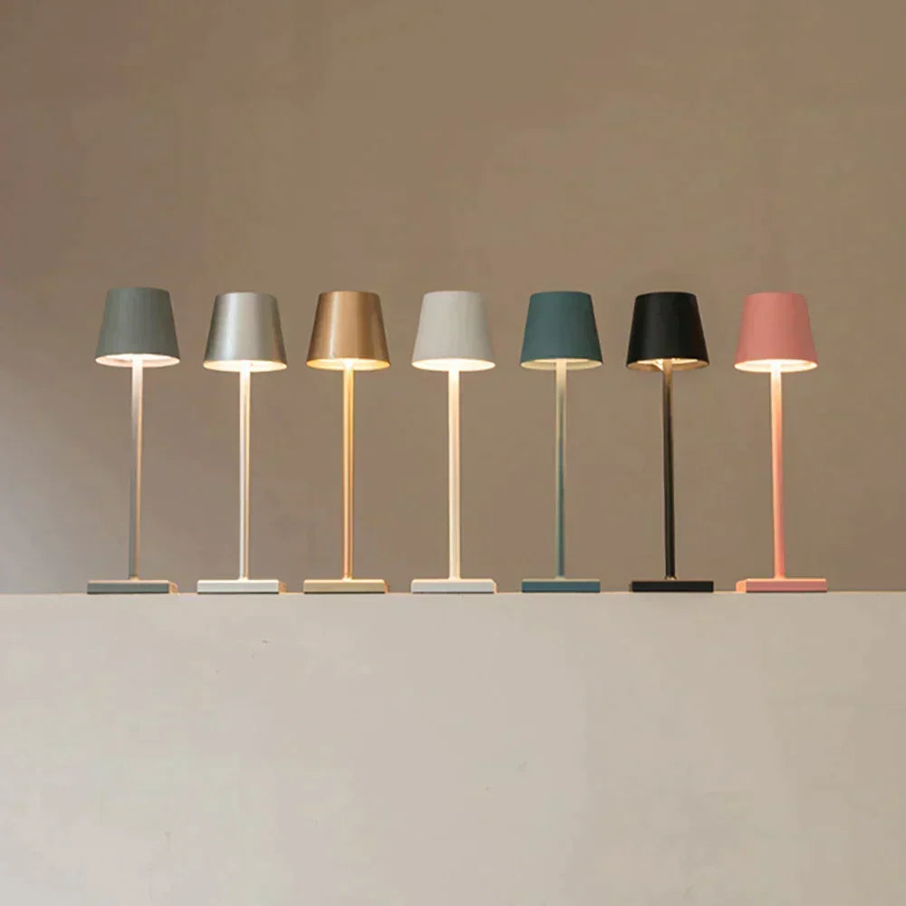 Lampada da tavolo wireless ricaricabile con LED dimmerabile, fino a 10 ore di autonomia