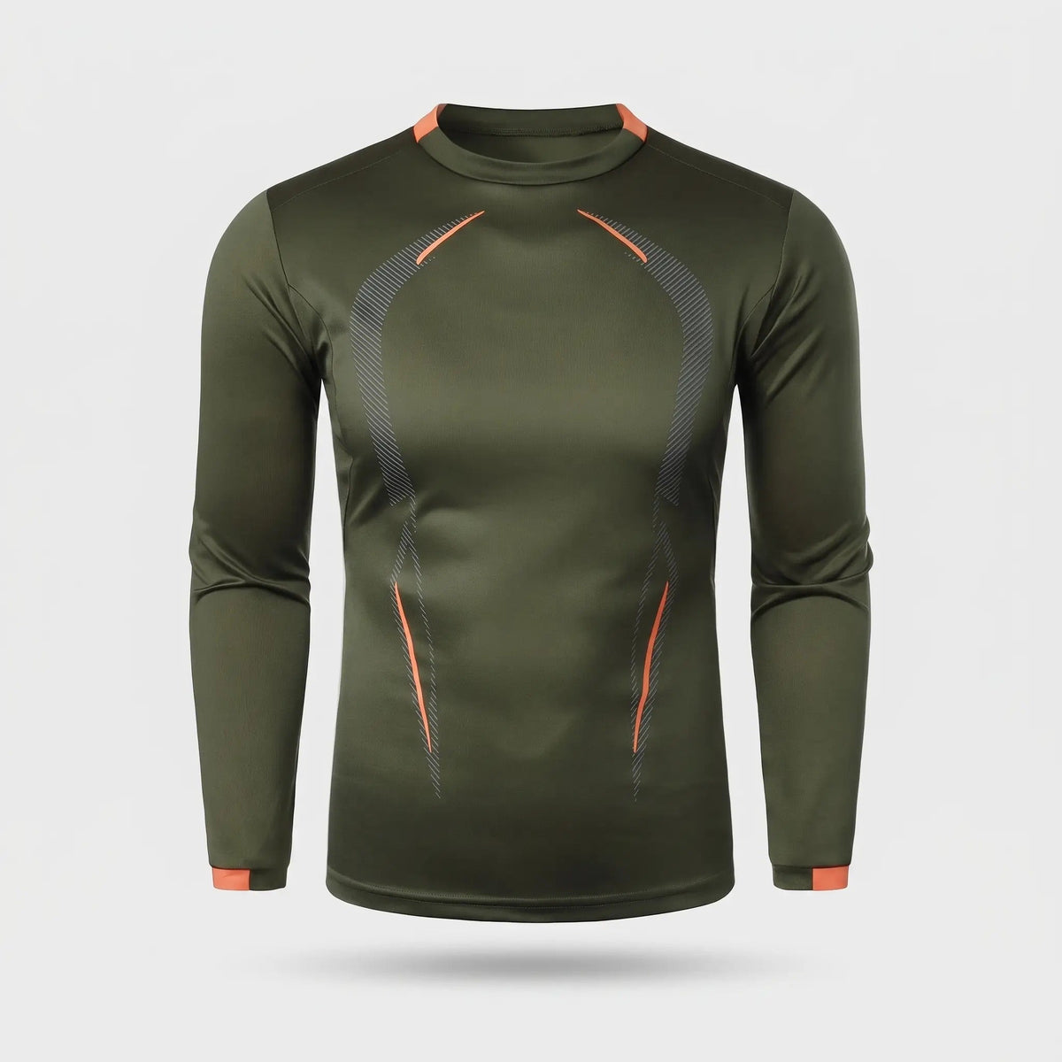 Maglia running a maniche lunghe da uomo - Base layer ad asciugatura rapida - T-shirt da trekking