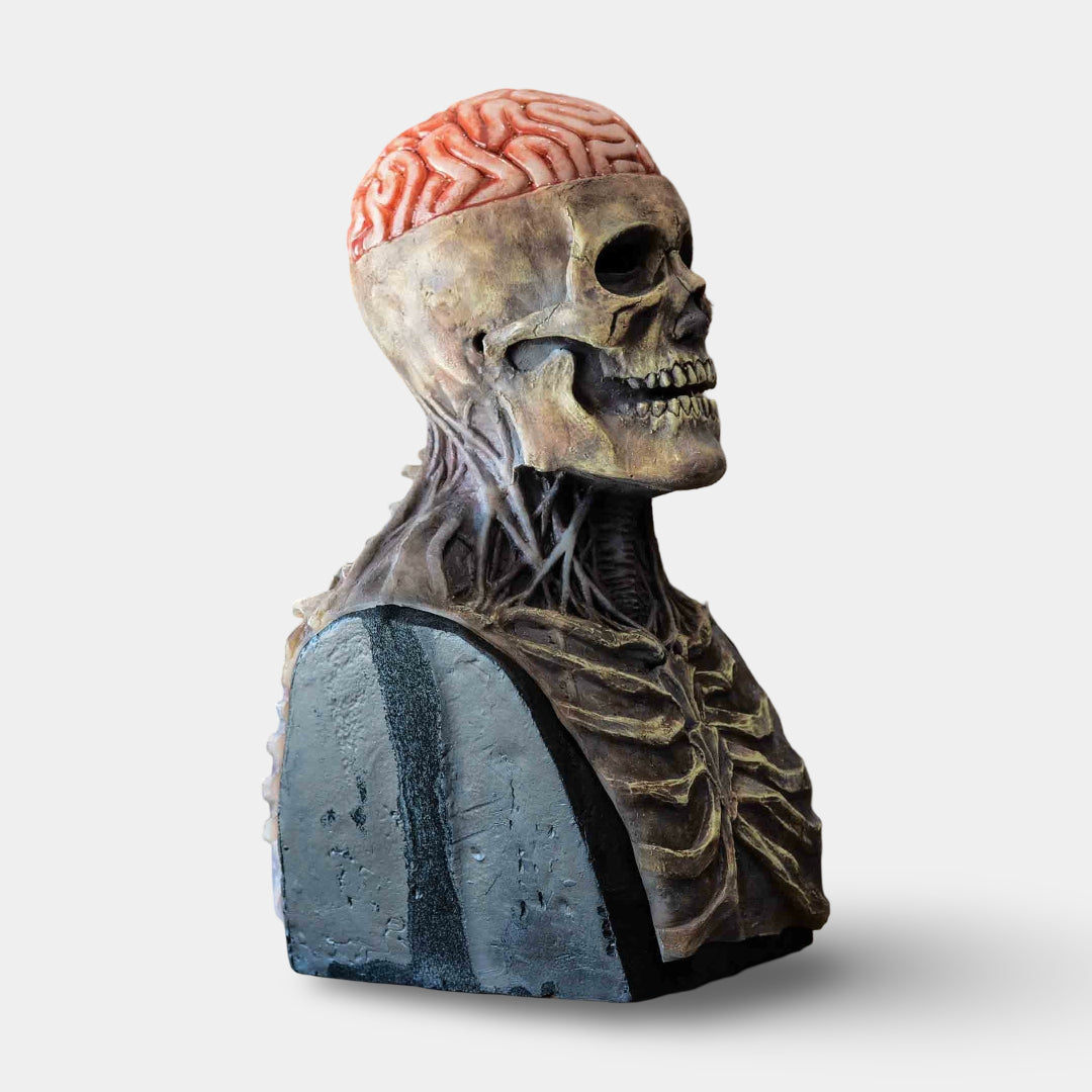 Maschera Halloween teschio con mandibola mobile accessorio cosplay