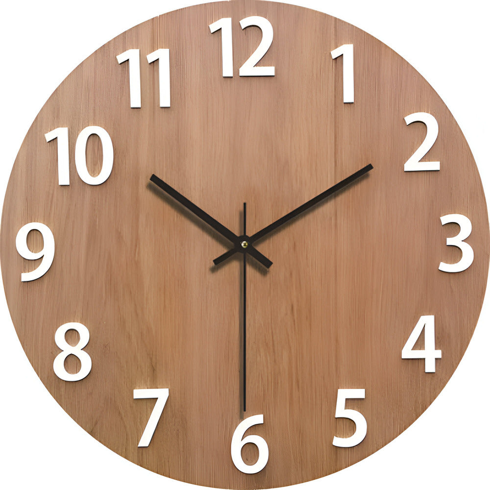 Orologio da parete silenzioso moderno in legno massello – design minimalista Woodline