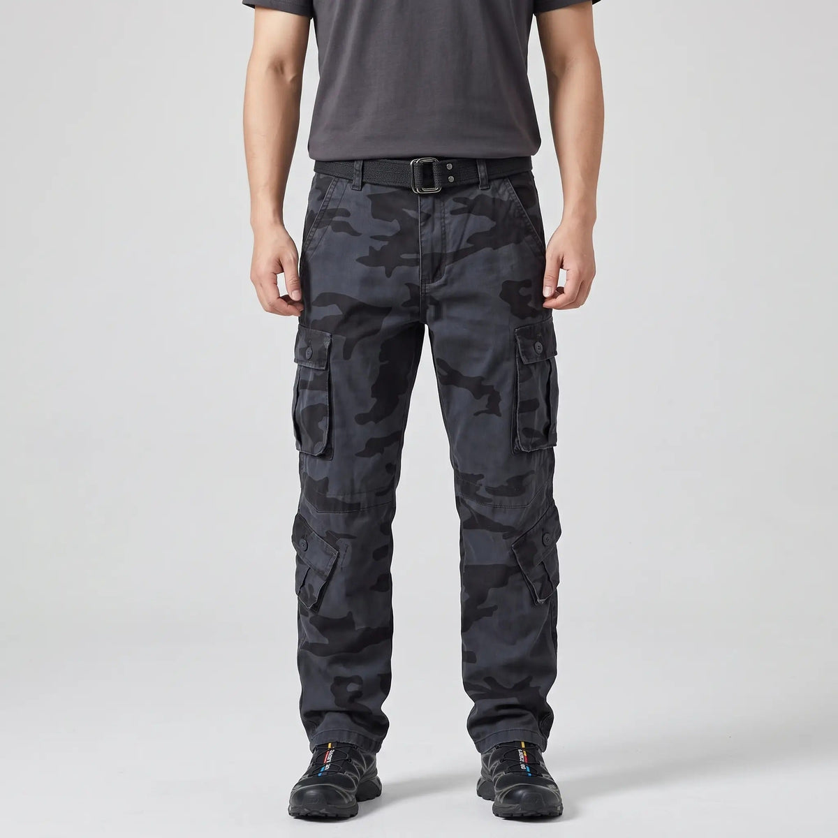 Pantaloni cargo mimetici da uomo - Pantaloni combat - 8 tasche vestibilità comoda