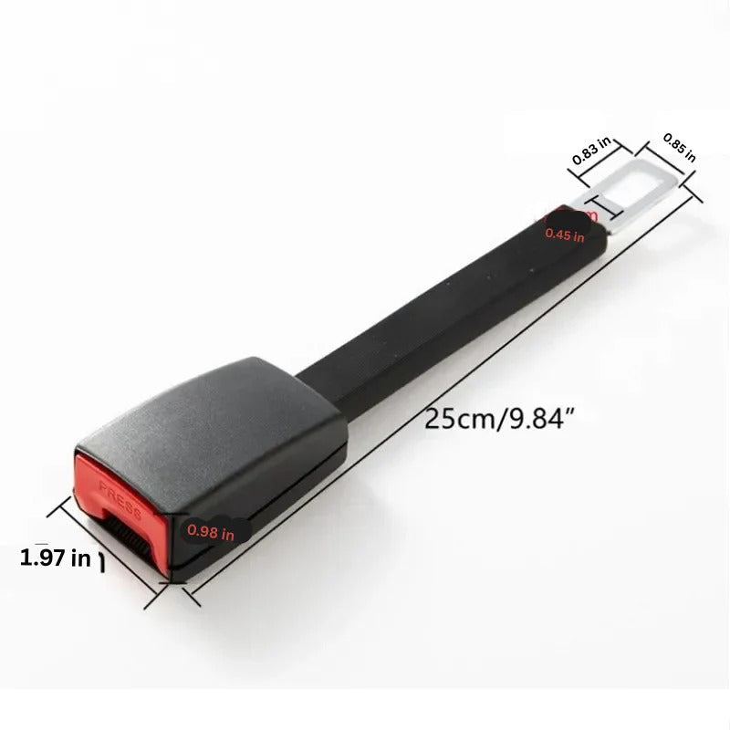 Prolunga cintura di sicurezza con stelo rigido da 28 cm e fibbia verticale, aggancio a clic senza attrezzi