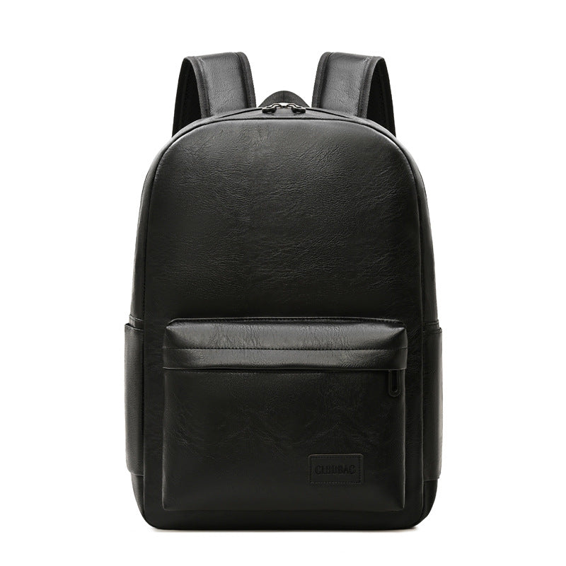 Zaino in pelle per laptop, pelle premium, fino a 15", spallacci imbottiti