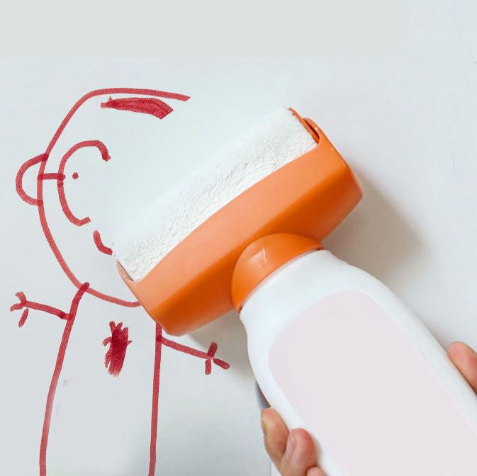 Rullo Magico Ripara Pareti 2 in 1 – Copertura Immediata di Graffi & Macchie con Vernice Integrata