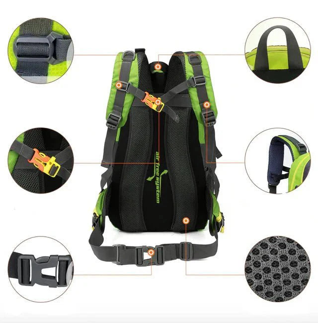 Zaino Impermeabile da 40L per Donna e Uomo - Escursionismo