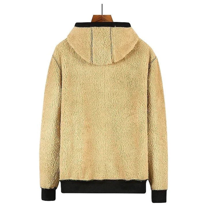 TOMMY - Felpa con Cappuccio e Zip in Pile