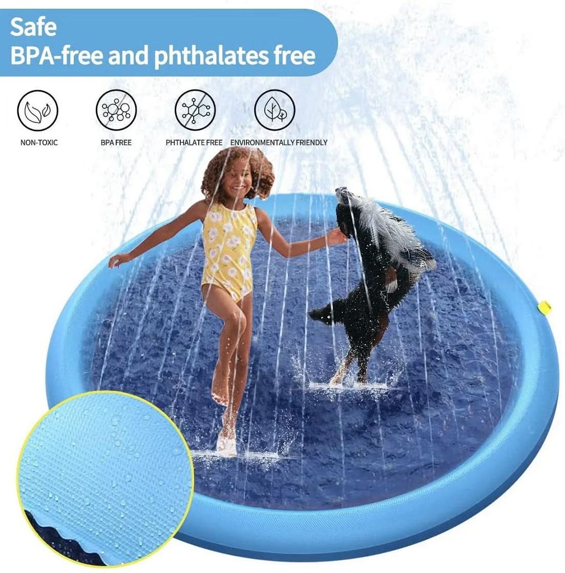 PETHYDRA Tappetino d'Acqua Interattivo per Cani in Estate