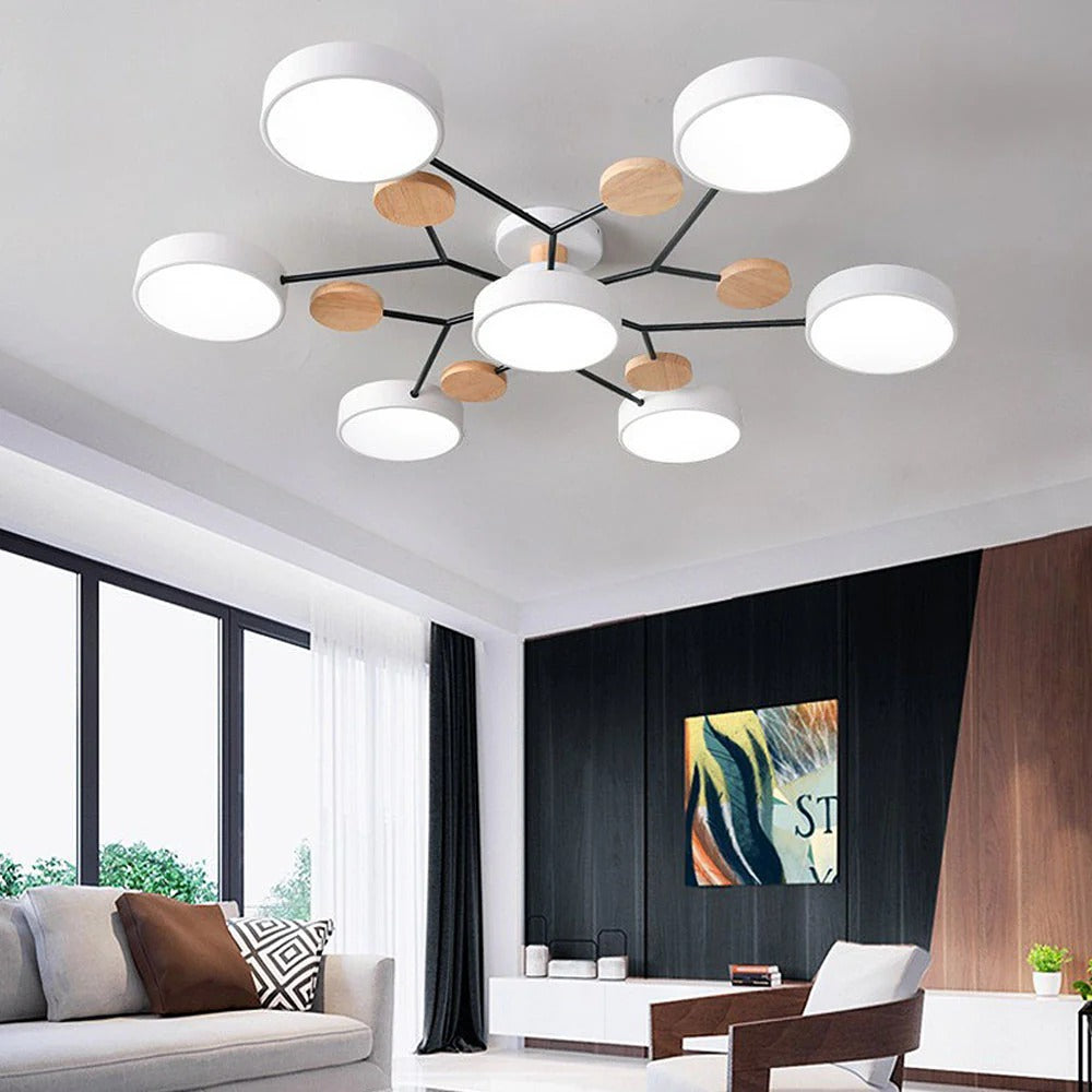 Lampadario a Soffitto Moderno a LED – Flush Mount Chandelier