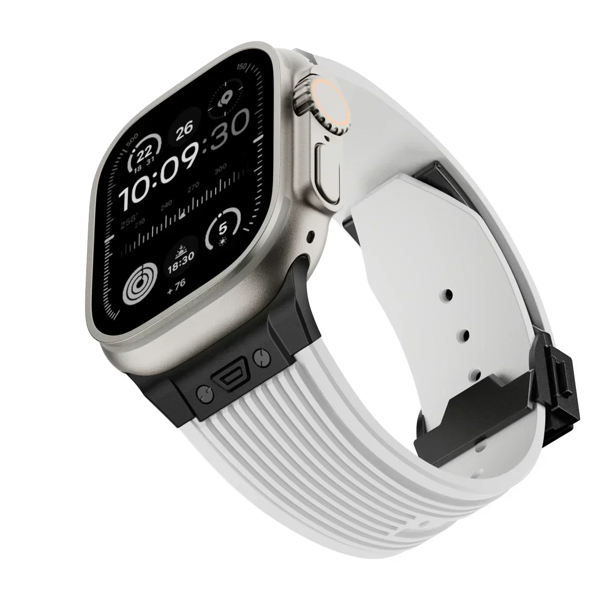 Cinturino nero NovaFlex su Apple Watch