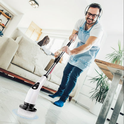 SPINFLEX – Spazzola per la pulizia senza fili con manico telescopico e 7 testine intercambiabili