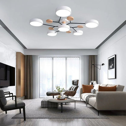 Lampadario a Soffitto Moderno a LED – Flush Mount Chandelier