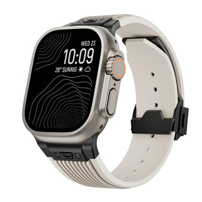 Vista laterale del cinturino NovaFlex su Apple Watch