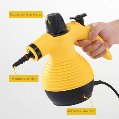 Vapor+™ – Idropulitrice a Vapore 900W | Pulizia Profonda e Igienizzazione Naturale