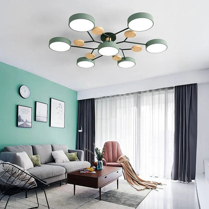 Lampadario a Soffitto Moderno a LED – Flush Mount Chandelier