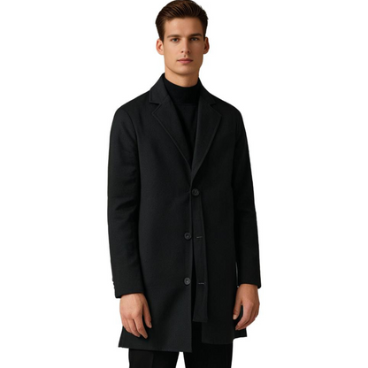 Cappotto da uomo in lana su misura – Cappotto lungo classico invernale per look eleganti o casual