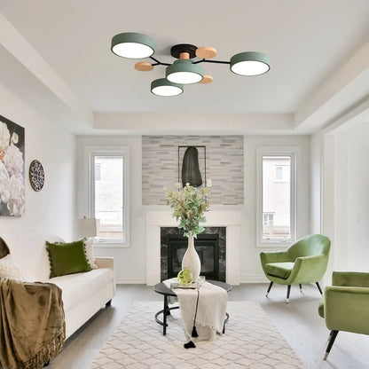Lampadario a Soffitto Moderno a LED – Flush Mount Chandelier