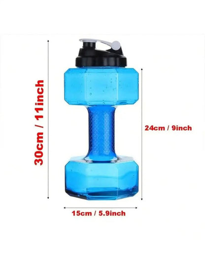 Hydraflex - bottiglia d'acqua a forma di manubrio da 550 ml per il fitness e la vita quotidiana | design 2 in 1