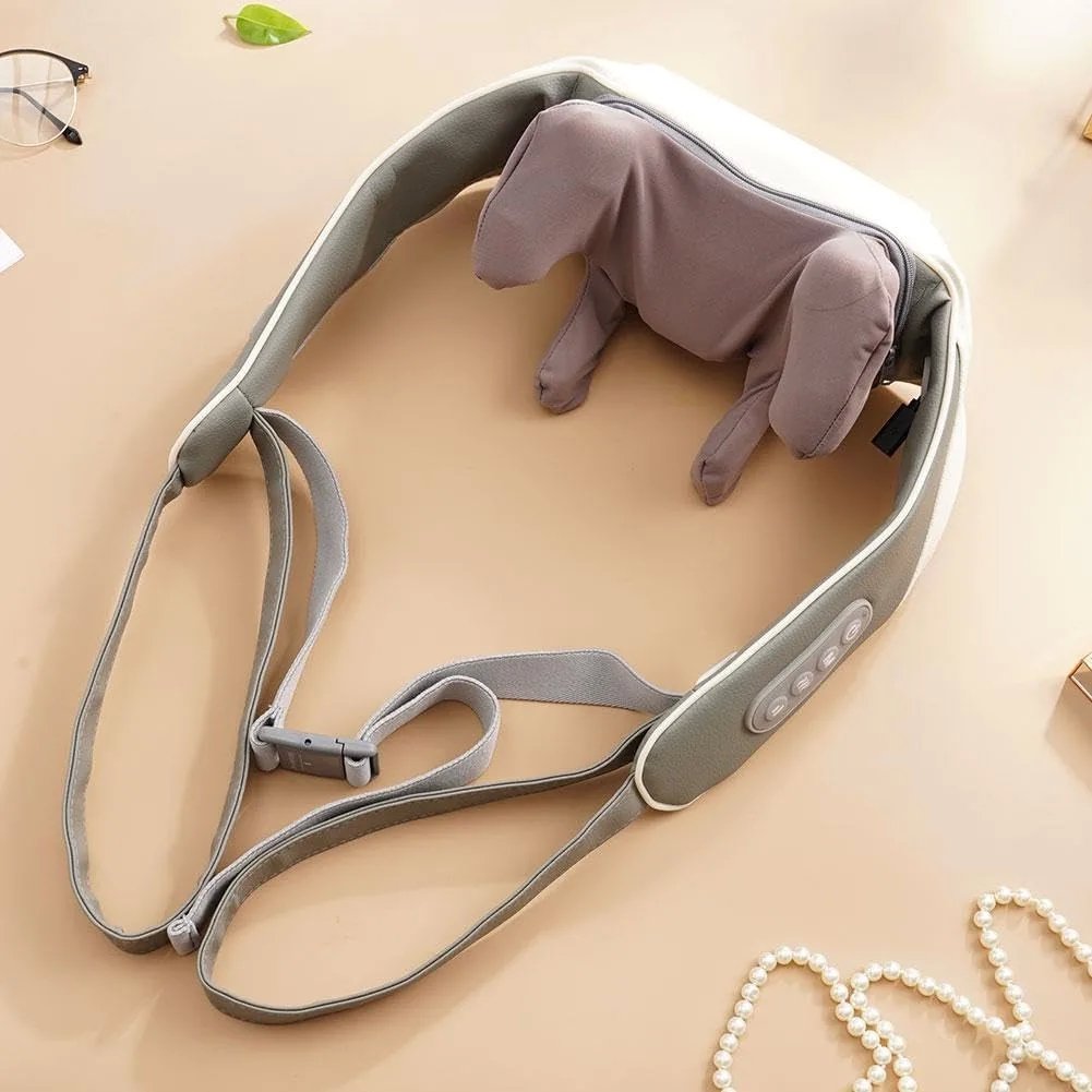 Massaggiatore Shiatsu Senza Fili – Sollievo Cervicale & Muscolare con Batteria Ricaricabile