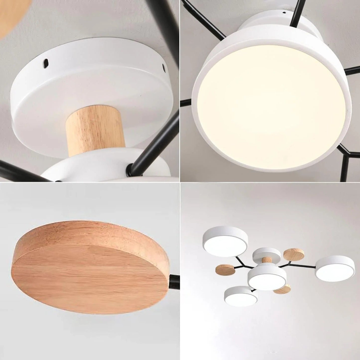 Lampadario a Soffitto Moderno a LED – Flush Mount Chandelier