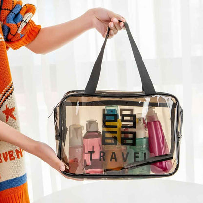 Organizzatore trasparente per necessaire da viaggio
