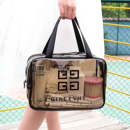 Organizzatore trasparente per necessaire da viaggio