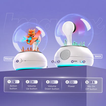 Imagix Crystal Ball | Globo Olografico Interattivo per Gioco, Apprendimento e Magia