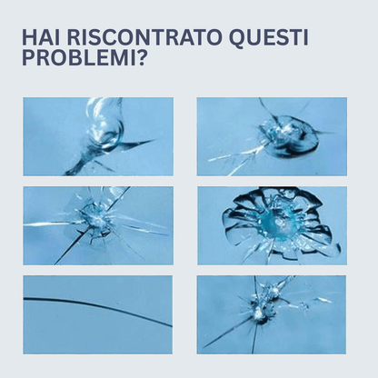 Kit riparazione parabrezza auto e graffi sui vetri - Facile da usare