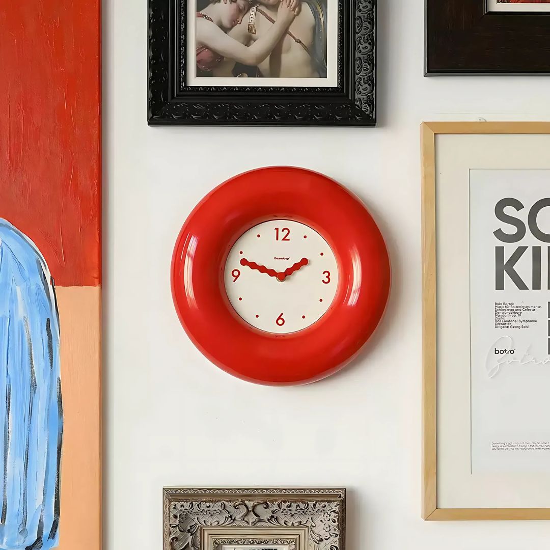 Orologio da Parete a Forma di Bagel