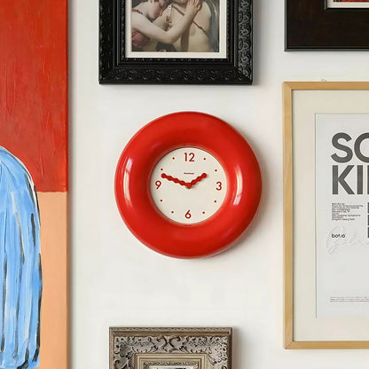 Orologio da Parete a Forma di Bagel